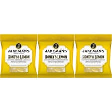 Image of Jakemans Honey & Lemon Soothing Menthol Lozenges 73g x3