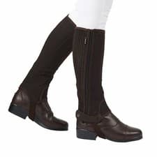 Image of Dublin CHILDS Easy-Care Half Chaps Pink Purple Black ALL SIZES