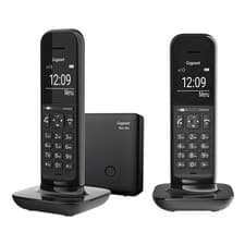 Image of Gigaset Hello Phone Designer Cordless Phone Black Twin Handset Answer Machine