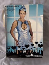 Image of Wild Designs PVC 3pc Air Hostess Costume Size 10