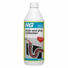 Image of HG Drain And Plug Unblocker 1 Litre Extremely Powerful Ideal for Showers Drains