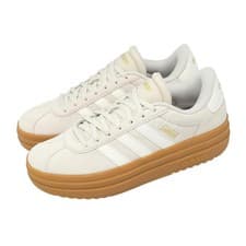 Image of adidas VL Court Bold Aluminum Core White Gum Women Casual Platform Shoes JQ5633