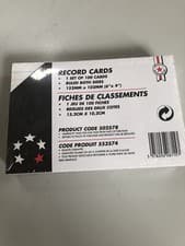 Image of 5 Star Record Cards Ruled Both Sides 6x4in 152x102mm White [Pack of 100] 