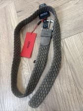 Image of Boss Hugo boss Belt Dash Woven RRP £99 32W Designer Medium Beige