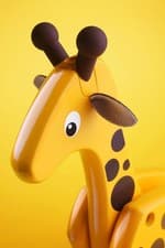 Image of BRIO Pull Toy Giraffe 1+ Wooden Educational Toy 30200