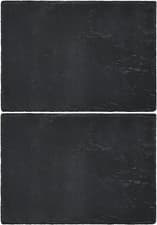 Image of 100 Percent Natural Slate Placemats Table Mats, Set of 2, Multi-Colour