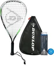 Image of Dunlop Biotec Ti Racketball Racket, Cover & 3 Balls