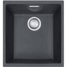 Image of Franke Sirius SID110-34CB 1.0 Bowl Black Tectonite Undermount Kitchen Sink