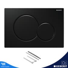 Image of Geberit Sigma01 Jet Black Dual Flush Plate Button for UP320 Cistern 115.770.DW.5