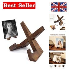Image of Durable Wooden Vinyl Record Stand - Compact and Elegant Display Solution