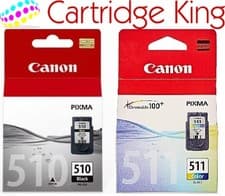 Image of Canon 2970B010 - Original 510 black & 511 colour inks