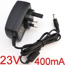 Image of UK AC 100V-240V DC 23V 400mA Switching Power Supply adapter 0.4A Plug 5.5mm