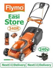 Image of new FLYMO EasiSTORE 340R Corded Electric Lawnmower 9679874-01 7392930297227 ZTM
