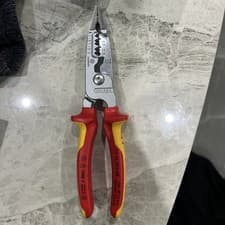 Image of Knipex 13 76 200 Me 200mm Chrome Wire Stripper Grips Pliers