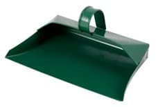 Image of New Heavy Duty Metal Dustpan Steel Dustpan Green And Coco Hand Brush