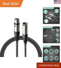 Image of Ultra-Low Noise 1M XLR to XLR Cable - Ideal for Professional Audio Use
