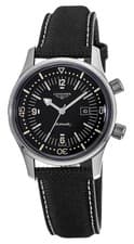 Image of Longines Legend Diver Automatic Black Fabric Date Unisex Watch L3.374.4.50.0