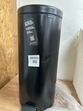 Image of Brabantia NewIcon Pedal Bin 30L (Matt Black) Soft-Closure Kitchen Rubbish Bin