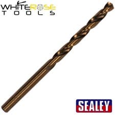 Image of Sealey HSS Drill Bit 1/4" Cobalt Fully Ground Pack of 10 Split Point Clog Free
