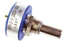Image of Vishay 357 Series Conductive Plastic Potentiometer with a 6.35 mm Dia. Shaft, 1k