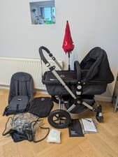 Image of Bugaboo Chameleon Pram Pushchair Buggy with extras