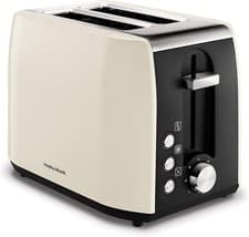 Image of Morphy Richards 222059 Stainless Steel 2 Slice Toaster Cream / Black
