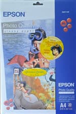 Image of Epson Photo Quality Glossy Paper A4 X 20 Sheets S041126