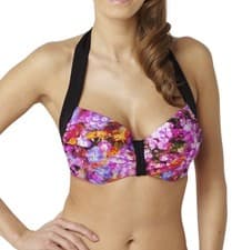 Image of Panache SW0782 Swimwear Savannah Balconette / Balcony Bikini Top Floral Print