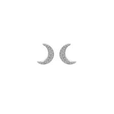 Image of Hot Diamonds Striking Crescent Earrings