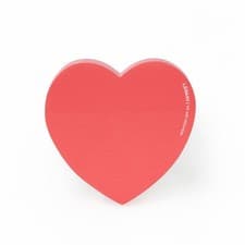 Image of Pink Heart Shaped Post It Notes - 100 pages (see colour in photo)
