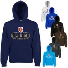 Image of Finland Fan Hoodie Hooded Sweatshirt EM-2021 Hoody Sweatshirt Sweater