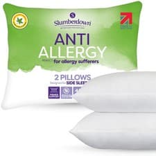 Image of Pillows 2 Pack Firm Support Anti Allergy by Slumberdown