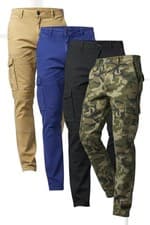 Image of Mens Cargo Chino Twill Trousers Stretch Thick Workwear Utility Combat Pant PL10