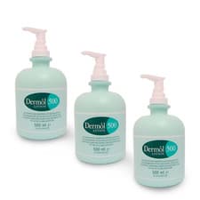 Image of Dermol Lotion 500ml x 3 - Treats/Prevents Dry & Itchy Skin, In Eczema/Dermatitis