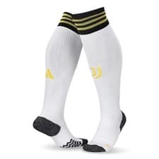 Image of New JUVENTUS Home White Football Socks 2023/24 Adidas Three Stripe M UK 6.5 - 8