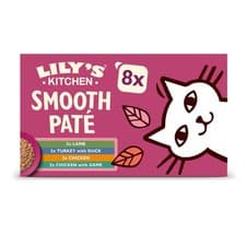 Image of Lily’s Kitchen Smooth Paté Selection Complete Nutrition Adult Cat Food 4 x (8 x 