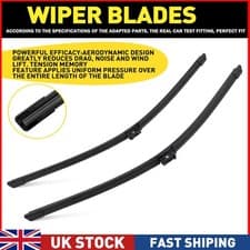 Image of 2x Wiper Blades (Pair) Flat / Aero type fits MERCEDES C220 S205, W205 2.2D Front