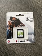 Image of New Kingston 128GB SD Card UHS-1 Class 10 High Speed 100MB/s Canvas Select Plus