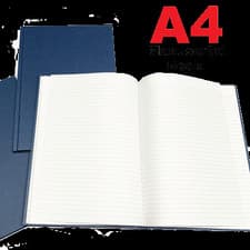 Image of A4 MANUSCRIPT BOOK 96 LEAF 192 PAGES LINED HARDBACK NOTEPAD QUALITY 70gsm inners