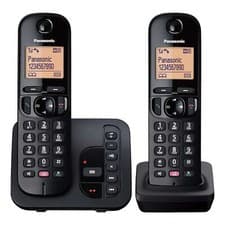 Image of Panasonic KX-TGC262EB Cordless Phone, Twin Handset with Answering Machine