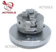 Image of Self Centering Lathe Chuck 2" 50mm 3 Jaw With Backplate For 3" & 4" Rotary Table