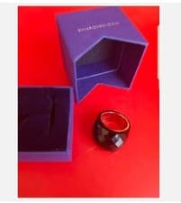 Image of BNIB SWAROVSKI Nirvana cocktail Black ring Rose Gold Size 52 ❤🌸