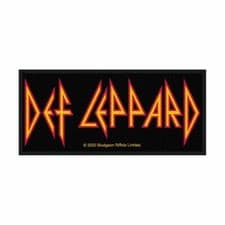 Image of DEF LEPPARD logo 2020 official merchandise WOVEN SEW ON PATCH