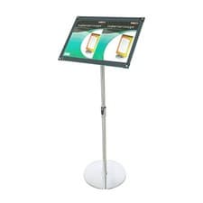 Image of Deflecto A3 Sign Holder with Bevel Magnetic Cover Floor-Standing - Adjustable Po
