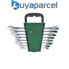 Image of Bosch Hand Tools Ratchet Combination Wrench Set 8-Piece 1600A027PS