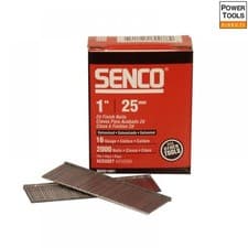 Image of Senco RX13EAA Straight Brad Nails Galvanised 16G X 25Mm (Pack 2000)
