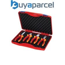 Image of Knipex 00 20 15 VDE Pliers Set in Case, 4 Piece KPX002015