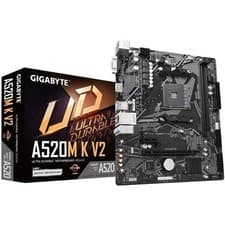 Image of Gigabyte A520M K V2 Motherboard Amd Socket Am4 Micro Atx Ddr4 Pcie Gen3 X4 M.2 S