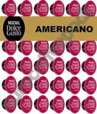 Image of Nescafe Dolce Gusto Americano Coffee Pods 20,40,60,80,100 Capsules