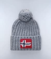 Image of Napapijri One Size Semiury Hat - Medium Grey. The Perfect Christmas gift.